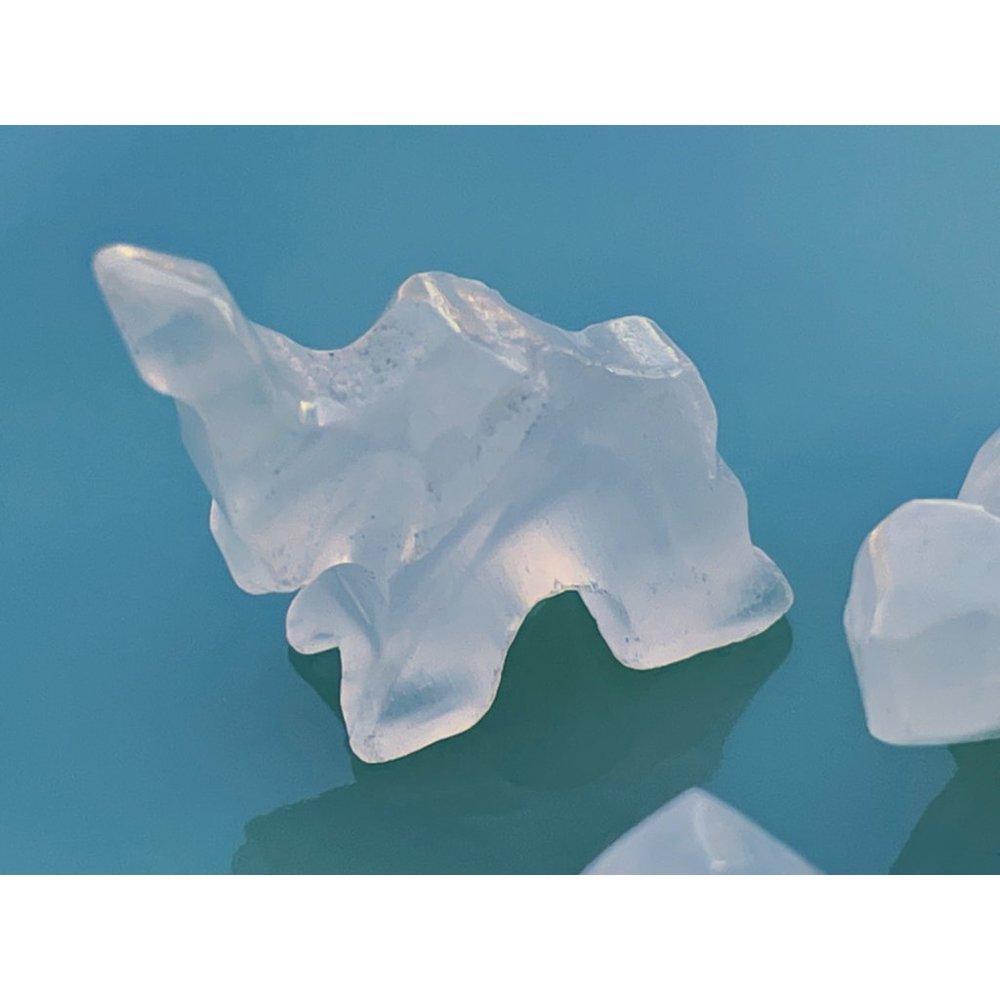 Vintage lot 5 Miniature Carved quartz Animals Turtle, Alligator, duck, elephant, - Picture 4 of 9